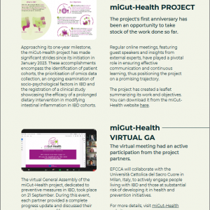 Out Now: EFCCA Project Digest Featuring a Look Back at First miGut-Health Project Year